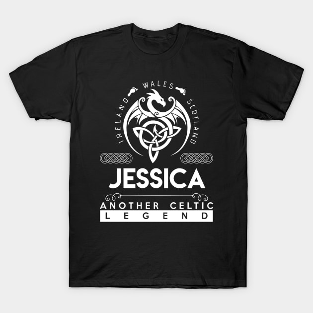 Jessica Name T Shirt - Another Celtic Legend Jessica Dragon Gift Item T-Shirt by harpermargy8920